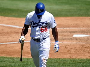 Los Angeles Dodgers Yasiel Puig