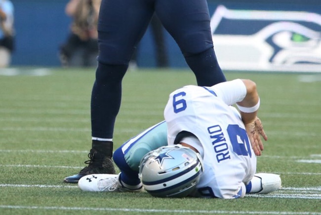 Tony Romo Likely Out Until Midseason (at least) With Compression Fracture In His Back
