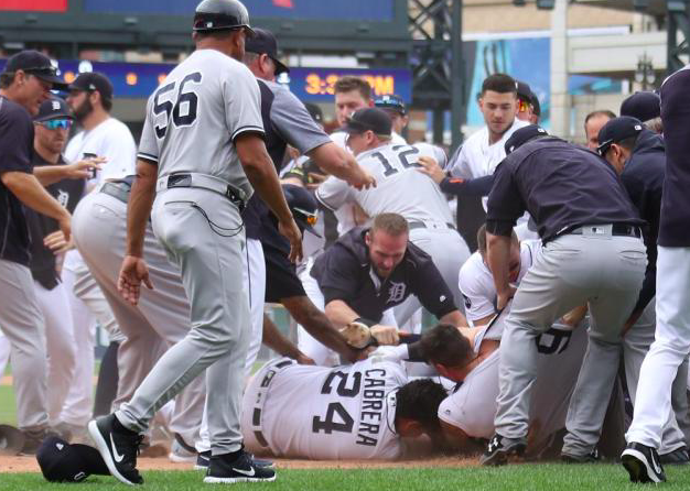 Miguel Cabrera, Gary Sanchez Among 5 Suspended After Yankees-Tigers Brawl