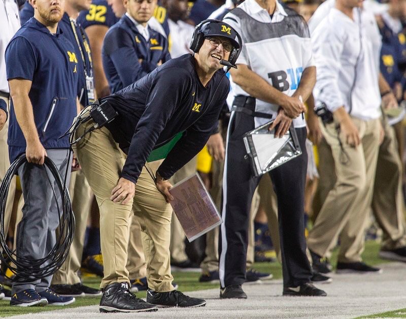 Jim Harbaugh’s Big Game Struggles Continue With Loss To Michigan State