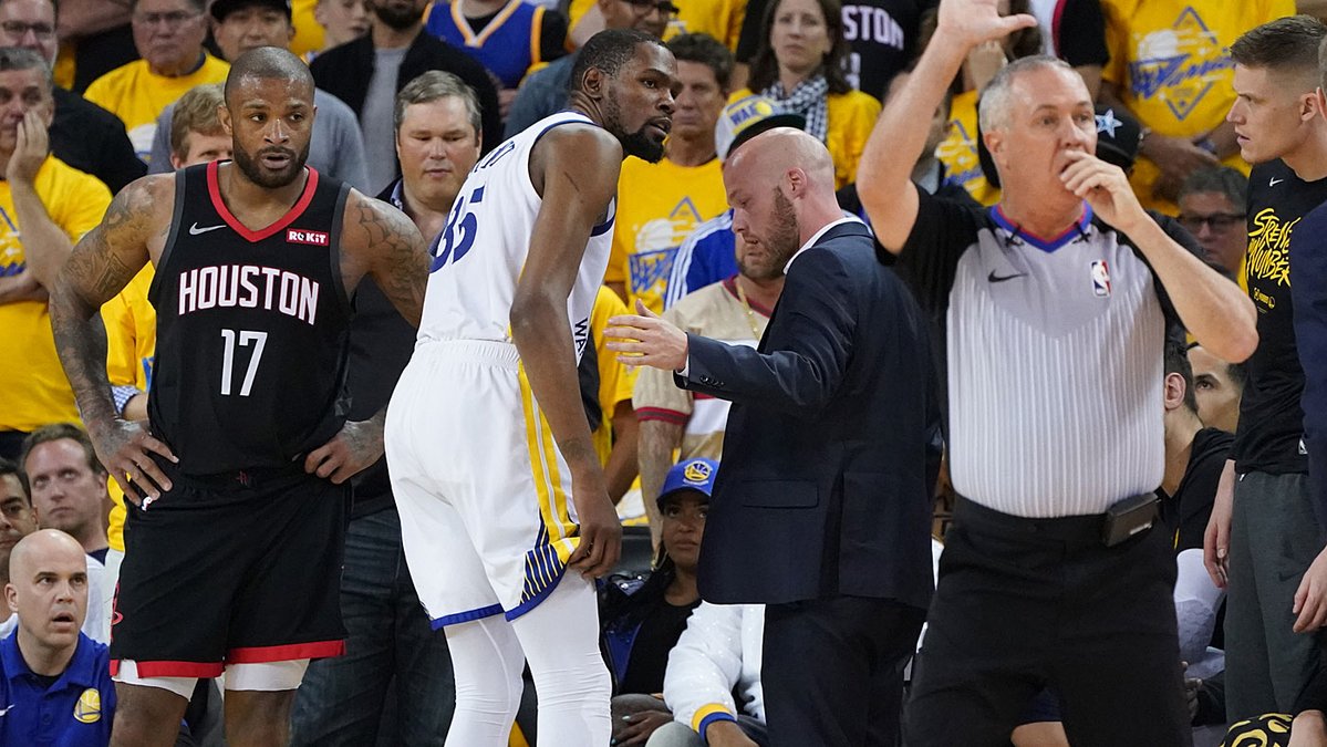 NBA Playoffs: Rockets Fail To Win Game Five After Warriors Lose Kevin Durant To An Injury